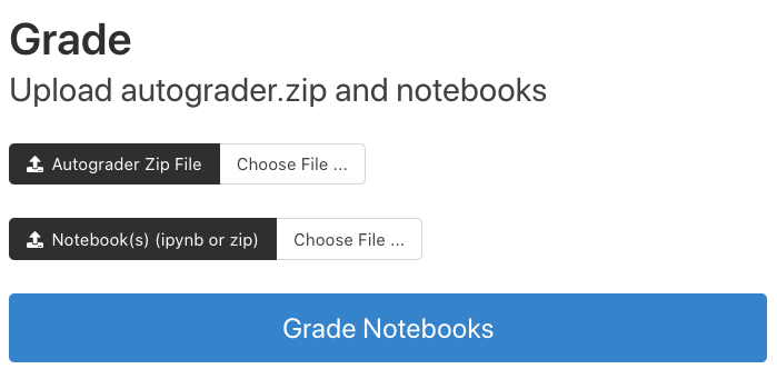 Grade Notebooks by Uploading Files
